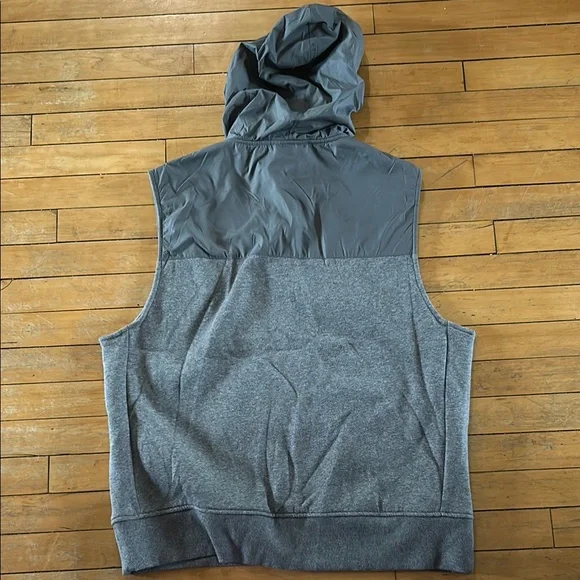 EUC never worn Michael Kors Gray Quilted Vest with High Collar - Picture 5 of 5